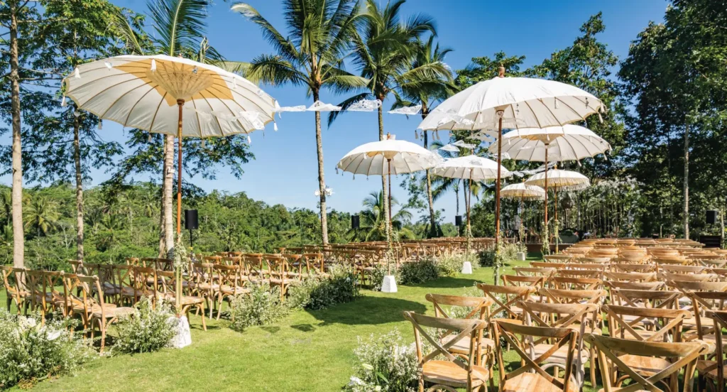 padma resort ubud wedding lawn