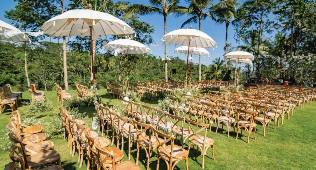 padma resort ubud wedding lawn